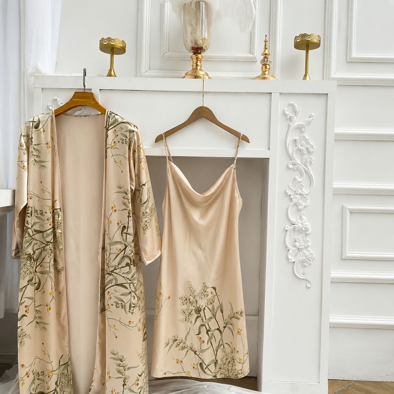 Premium Silk Nightwear & Sleep Essentials Set – 5-Piece Luxury Collection