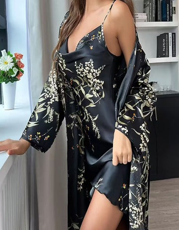 Premium Silk Nightwear & Sleep Essentials Set – 7-Piece Luxury Collection