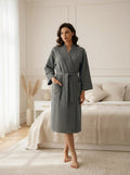 Premium Waffle Weave Bathrobe – Lightweight Luxury Spa Robe