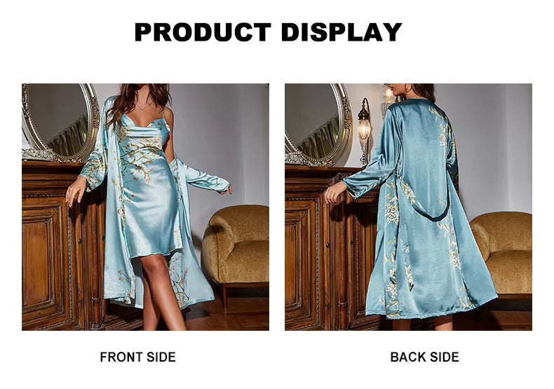 Premium Silk Nightwear & Sleep Essentials Set – 7-Piece Luxury Collection
