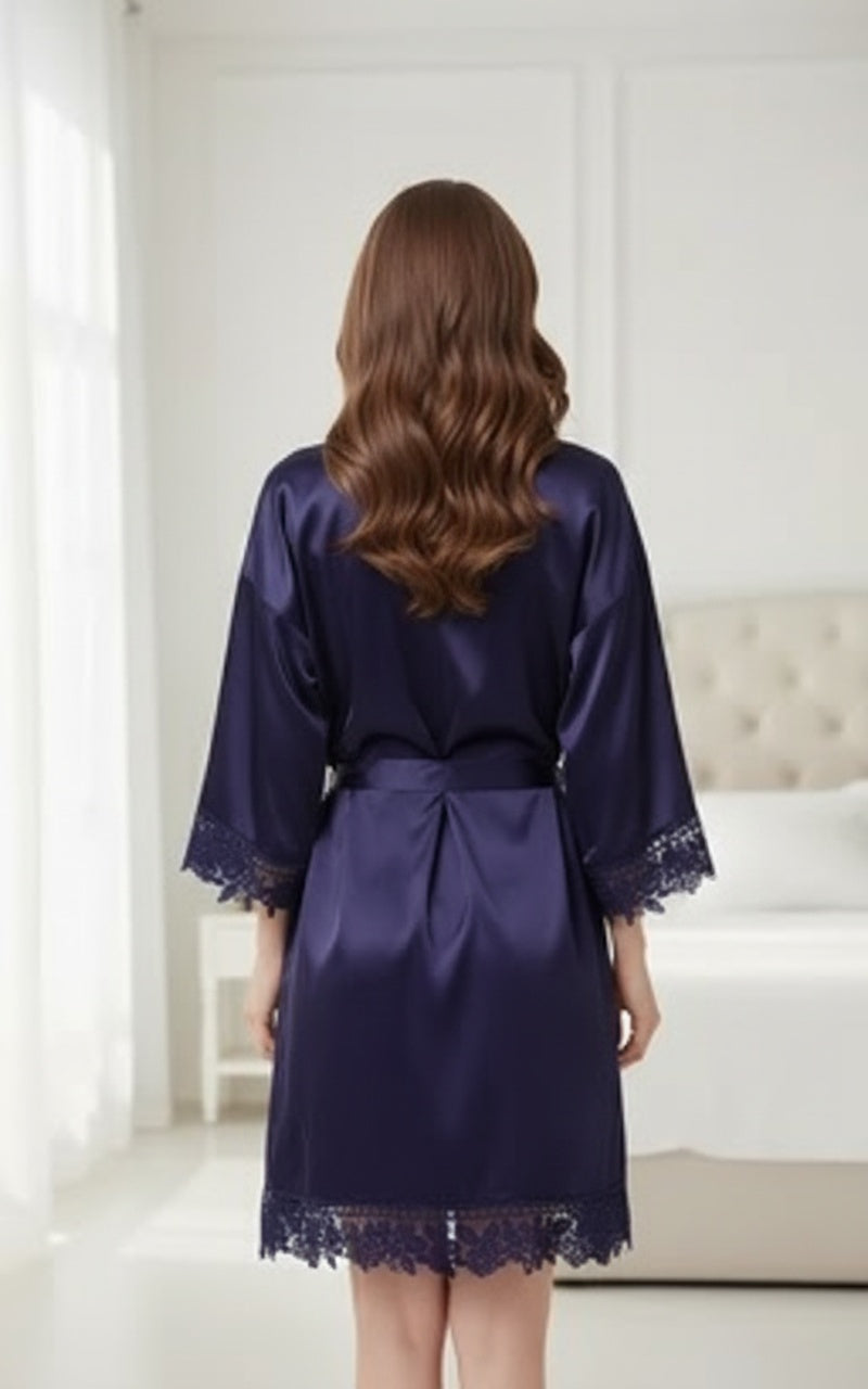 Premium Silk Satin Nightwear Robe & Luxury Sleep Care Set