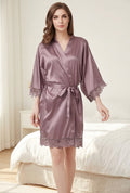 Premium Silk Satin Nightwear Robe & Luxury Sleep Care Set