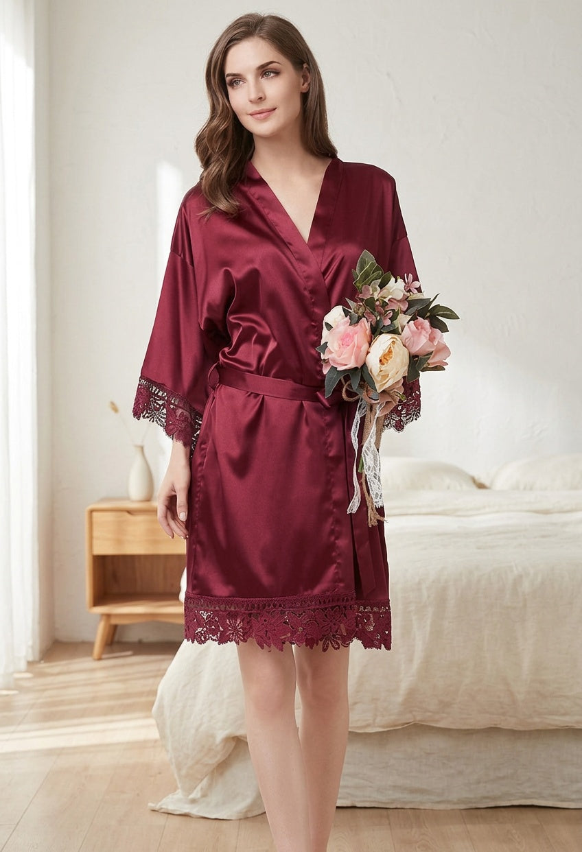 Premium Silk Satin Nightwear Robe & Luxury Sleep Care Set