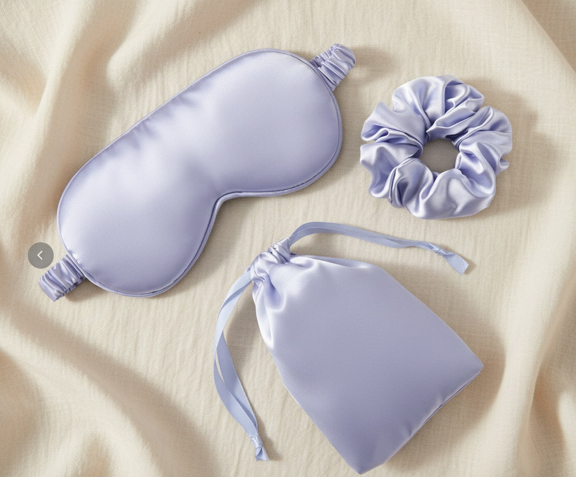 Premium Silk Satin Nightwear Robe & Luxury Sleep Care Set