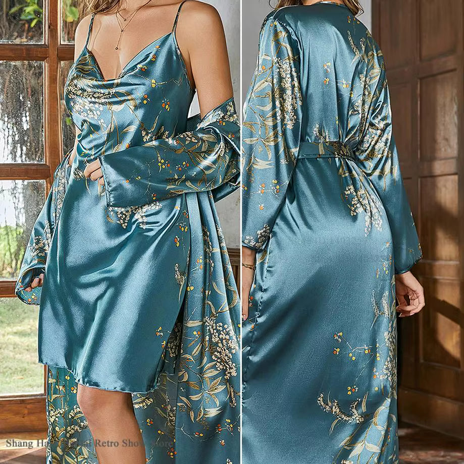 Premium Silk Nightwear & Sleep Essentials Set – 7-Piece Luxury Collection
